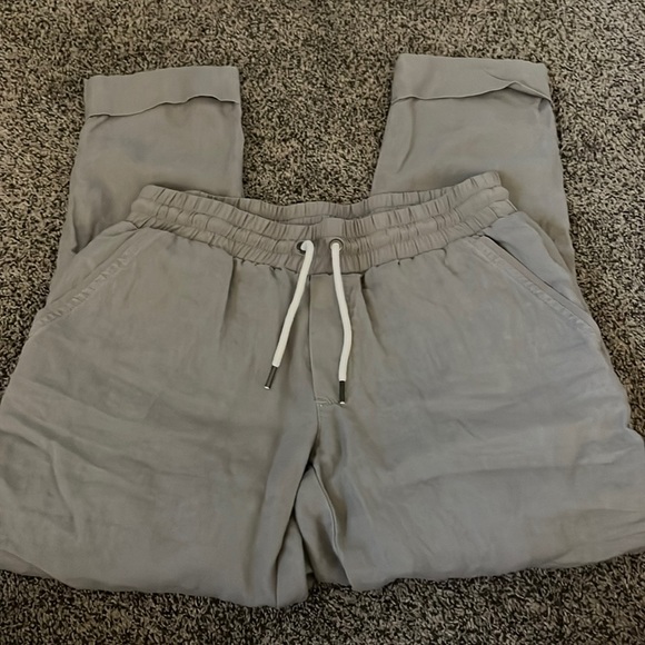 ATHLETA Bali Linen Ankle Cuffed Pants - Picture 2 of 4